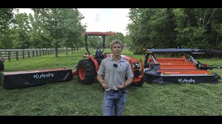 Kubota Hay Mower Testing  DM1024 and DMC8032R [upl. by Idolem]