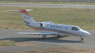 Cessna 525C CitationJet CJ4  Avcon Jet  OEGCL  Takingoff from Cannes 4K [upl. by Enyluqcaj]