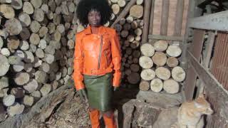 ORANGE LEATHER BOOTS AND JACKET 4 HALLOWEEN 2023 [upl. by Marcelle]