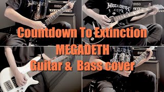 MEGADETH Countdown To Extinction Guitar amp Bass cover [upl. by Zelten]