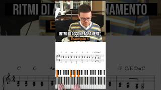 🎹 Ritmi di accompagnamento al pianoforte esempio 1 pianotutorial lezionidipianoforte ritmo [upl. by Torrlow490]