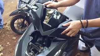 Cara mudah Bongkar batok dan speedo Vario 150  125 [upl. by Aynatahs]