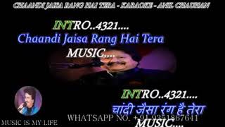 Chandi jaisa rang hai Tera karaoke song [upl. by Krm426]