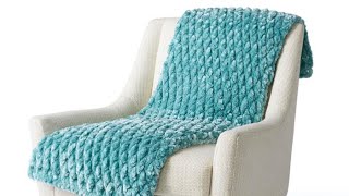 How to Easily Crochet Lush amp Seriously Snuggly Blanket [upl. by Atikram]