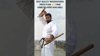 MOST STRONG WOODEN TONFA ₹1000 HOME DELIVERY  tonfa tonfaweapon karatesir [upl. by Sokram393]