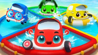 Five Little Cars Go Swimming  Learn Colors  Kids Cartoon  Kids Songs  Kids Cartoons  BabyBus [upl. by Imled]