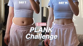 5 min PLANK to GET SMALL ABS 💎 14 Days Summer Challenge [upl. by Stier]