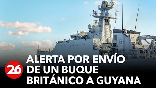 Venezuela en alerta por envío de un buque británico a Guyana [upl. by Elinad]