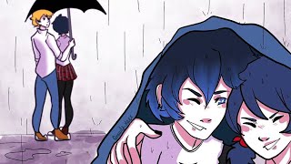 It Works Perfectly Lukanette Comic Umbrella Scene A Miraculous Ladybug Comic Dub [upl. by Erotavlas]