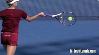 Eugenie Bouchard Forehand  1000 fps [upl. by Anirret]