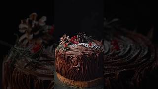 Christmas wood log cake 🪵🎄🎄🎄 [upl. by Artek]