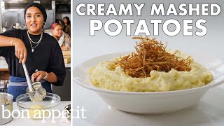 Perfect Mashed Potatoes With Crispy Potato Skins  From The Test Kitchen  Bon Appétit [upl. by Anitsirk]