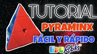 Resolver cubo de Rubik PYRAMINX Principiantes  Tutorial  Español  EDURUBIKS 2024 [upl. by Wendt]