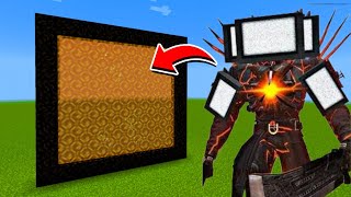 How to Make A Portal To The Energized Titan Tv Man Dimension in Minecraft [upl. by Ahcarb]