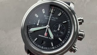 Blancpain Leman Flyback Chronograph Monaco Yacht Show 2185F1130Y71 Blancpain Watch Review [upl. by Mychal977]