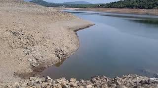 La siccità riduce il lago di Flumendosa ai minimi storici emergenza idrica in Sardegna [upl. by Lindie]