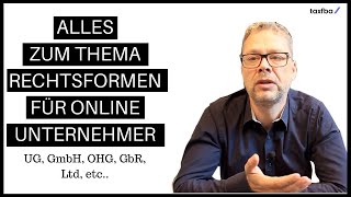 RECHTSFORMEN  Welche Rechtsformen gibt es und passen zu mir als Amazon Händler [upl. by Gudrun]