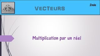 Vecteurs  4 Multiplication par un réel [upl. by Juna]