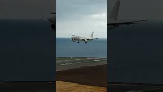 SMARTLYNX A320232 LANDING at Madeira Airport [upl. by Madaih]