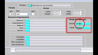 SCO  Reporte de Vacaciones Softland HCM [upl. by Dom458]