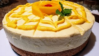 No Bake Mango Cheesecake Recipe  No Gelatin [upl. by Erb]