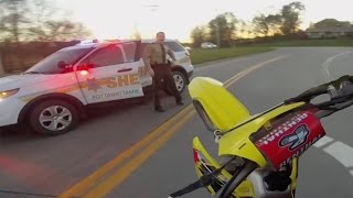 10 Minute Dirtbike Chase with Police [upl. by Cyndy]