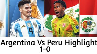 Argentina vs Peru Highlights  Argentina vs Peru  Today football match [upl. by Bubalo]