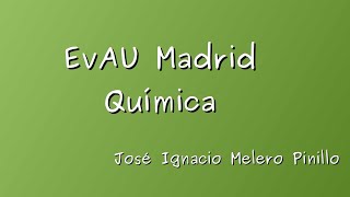 EvAU Quimica Madrid 2018 Modelo opcion B ejercicio 1 ELEMENTOS [upl. by Vorster]