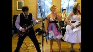 White Wedding Cover at Our Rock Wedding played by Bride and Groom [upl. by Brownley]