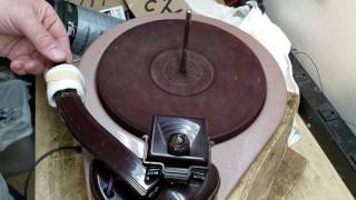 1949 ADMIARAL 6F11N Radio Record Player Part 7 of 8 Finishing the Phonograph [upl. by Lleryd871]