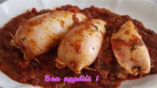 Recette rapide  Calamars farcis [upl. by Nirek]