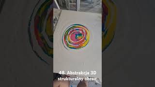 48 Abstrakcja 3D strukturalny obraz 60x80 [upl. by Keefe452]