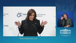 Vice President Harris Delivers Remarks at the Munich Security Conference [upl. by Twelve]