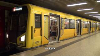 UBahn Berlin HZug Abfahrt Berliner Straße U9 [upl. by Lezley]