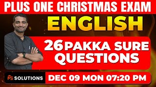 1 ENGLISH CHRISTMAS EXAM I 26 PAKKA SURE QUESTIONS  MS SOLUTIONS [upl. by Loria]