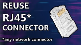 How to Reuse an RJ Network Connector [upl. by Rossi]