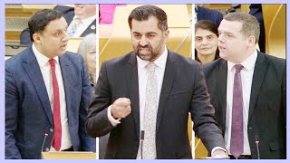 Humza Yousaf dubbed ‘embarrassing laughing stock’ as First Minister’s Questions row erupts [upl. by Aelat]