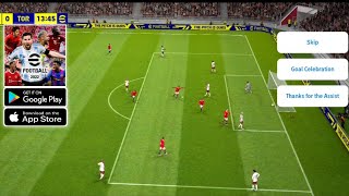 eFootball 2022 Mobile PES 22 Mobile First Gameplay Android amp iOS  Download ApkObb [upl. by Bobinette]