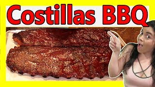 💖 COSTILLAS AL HORNO con SALSA BBQ 🏆 [upl. by Ashlin]