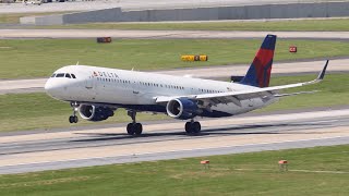 THIS IS SEC COUNTRY Delta A321 Lands on Atlanta Runway 8L [upl. by Ahsaela]