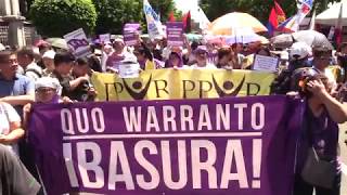 Group wants 5 justices who testified against Sereno to resign [upl. by Ylelhsa]