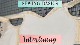 Sewing Tutorial InterliningUnderlining How to Interline Fabric [upl. by Careaga765]