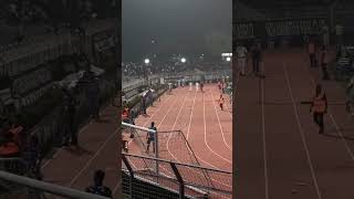 Mohammedan SC fans throwing bottles on kbfc players😡 youtube youtubeshorts kbfc keralablasters [upl. by Eillor]