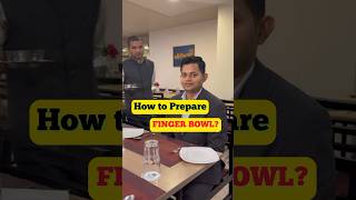 How to Prepare Finger Bowl  hotelier food hotel [upl. by Aiak607]