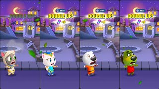 Talking Tom Gold Run Mummy Tom Vs Genie Angela Vs Kung Fu Hank Vs Zombie Ben Gameplay [upl. by Geffner729]