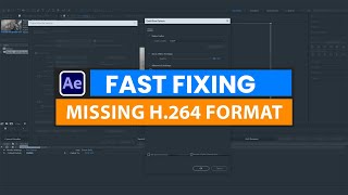 How to fix the Missing H264 format in After effects CC  Fast Render  Fxmuni [upl. by Madra]