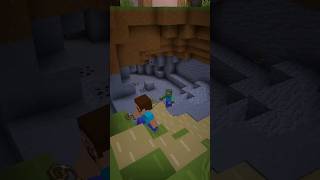 Steve vs Baby Zombie in Minecraft minecraft animation shorts gaming minecraftmemes [upl. by Liggett]