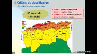 Chap17 DDS Règles parasismiques Algériennes RPA992003 [upl. by Euqina173]