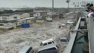 Tsunami No Japão 【Filmagens Inéditas】 [upl. by Annaitat]