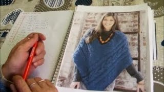 La maglia di Sara PONCHO  Schemi e modelli Part I [upl. by Valerie]